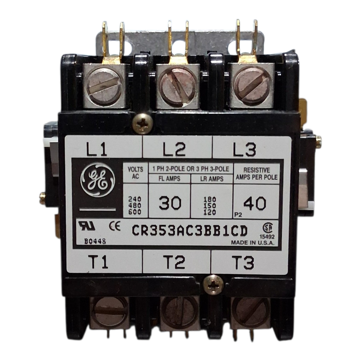 GE CR353AC3BB1CD — Definite Purpose Contactor - HVAC - Freeman Liquidators - [product_description]
