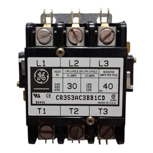 GE CR353AC3BB1CD — Definite Purpose Contactor - HVAC - Freeman Liquidators - [product_description]