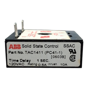 ABB Solid State Control Time Delay 1sec 115v Coil TAC1411 (PC41-4) - Electric - Freeman Liquidators - [product_description]