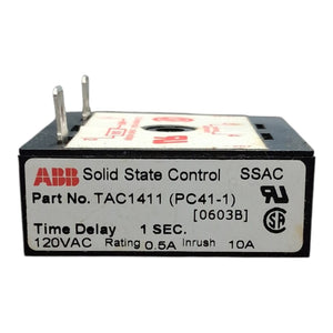 ABB Solid State Control Time Delay 1sec 115v Coil TAC1411 (PC41-4) - Electric - Freeman Liquidators - [product_description]