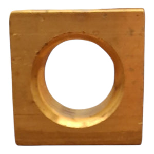 Square Nut – Acme Brass (RH) 1.5" × 1.5" × 1" (4 turns per inch)
