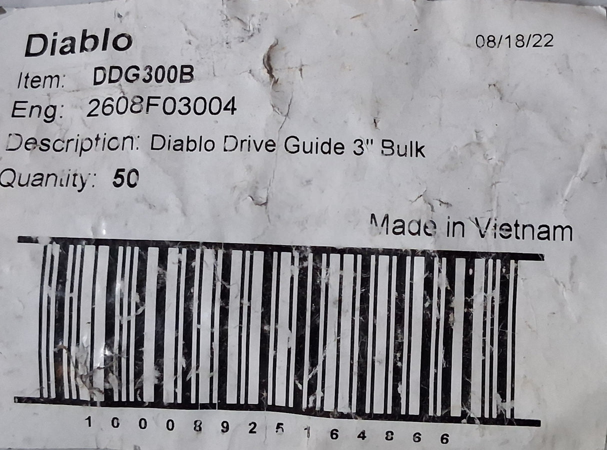 Diablo Drive Guide 3"  DDG300B (Bag of 50)