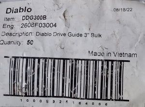 Diablo Drive Guide 3"  DDG300B (Bag of 50)