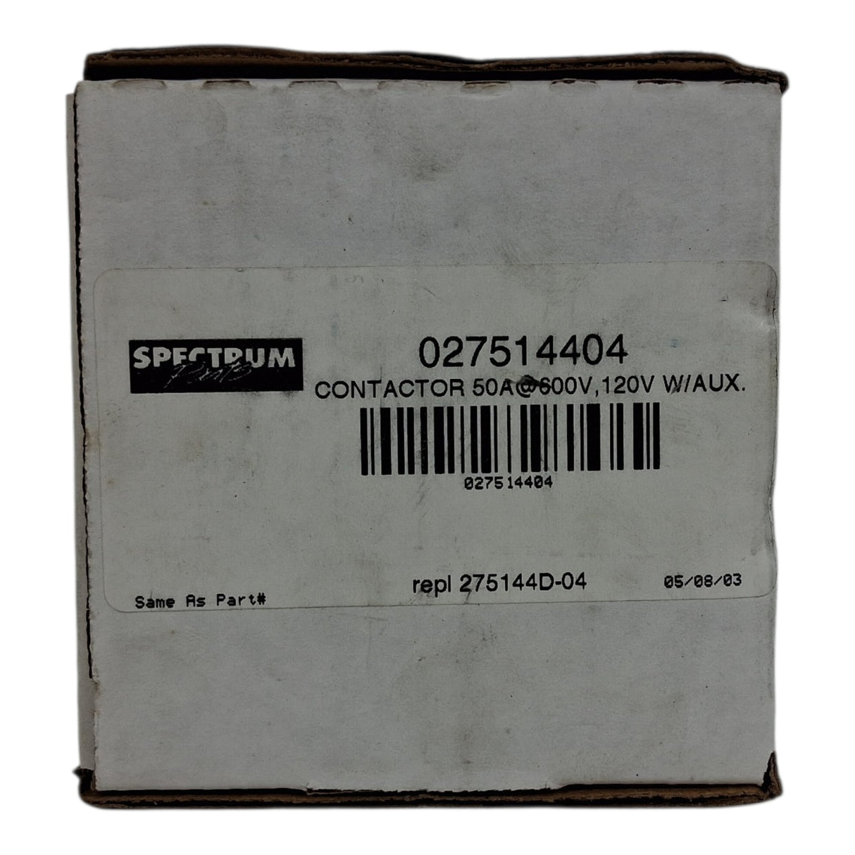 FURNAS 42DF35AFRA Contactor 50a @600v  120v w/aux Spectrum Parts 027514404 - hvac parts - Freeman Liquidators - [product_description]