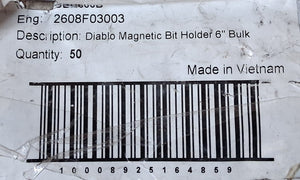 Diablo Magnetic Holder 6" DBH600B  (Bag of 23)