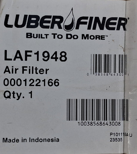 Luber‑Finer LAF1948 Heavy‑Duty Radial Seal Air Filter - Air Filters - Freeman Liquidators - [product_description]