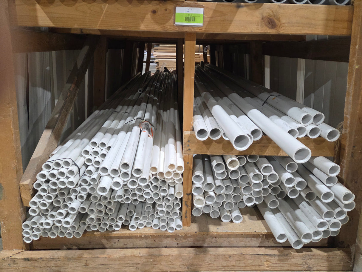 White, SCH 40, PVC, 1120, 10FT Sticks - IN STORE PICKUP ONLY