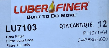 Luber‑Finer LU7103 Oil Filter - Oil Filters - Freeman Liquidators - [product_description]