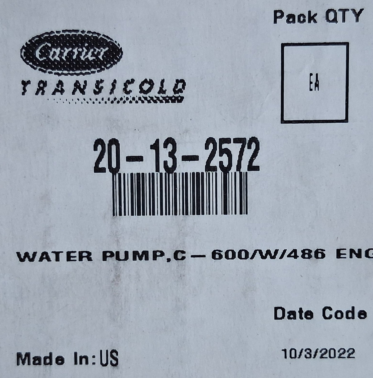 Thermo King Replacement Water Pump 13-2572