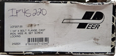 Peer Bearing 1 1/4" 4 Bolt Flange UCF207-20
