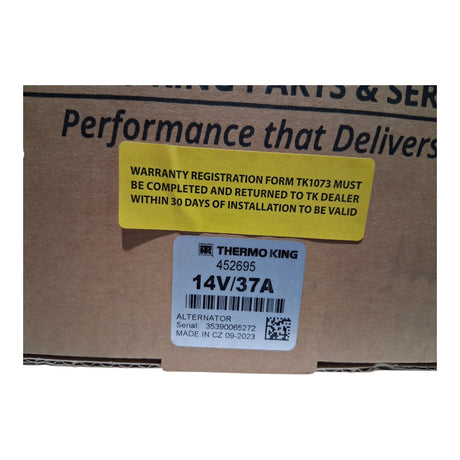 Thermo King Genuine OEM Extended Life 14V 37A Alternator 452695