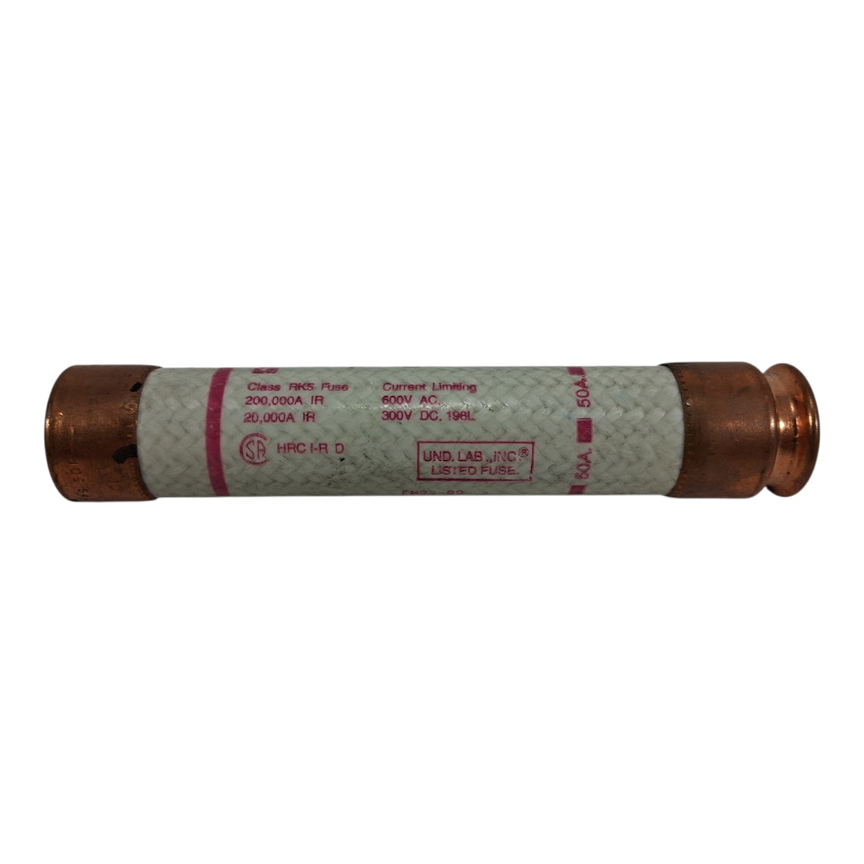 Ferraz Shawmut TRS50R — 50A Class RK5 Tri‑Onic Time‑Delay Fuse (600V AC / 300V DC)