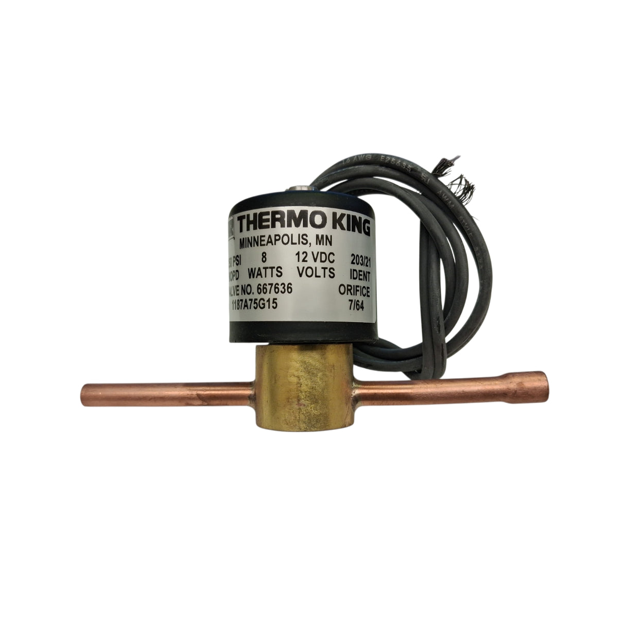 Thermo King Genuine OEM 12V 350psi Pilot Solenoid Valve — 667636