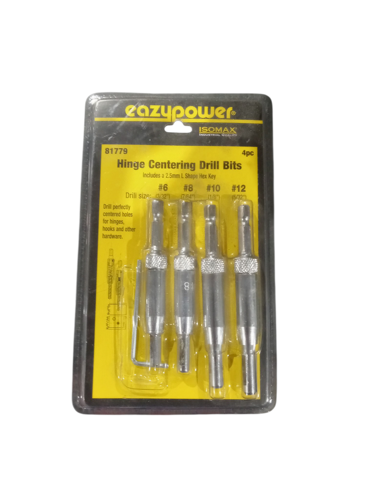 Eazypower Hinge Centering Bits Set  4Pc
