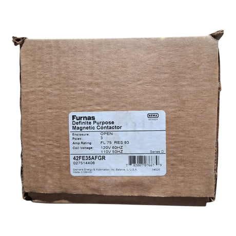 Furnas Definite Purpose Magnetic Contactor 42FE35AFGR 75a@600v, 120v w/ Aux - HVAC - Freeman Liquidators - [product_description]