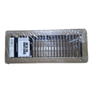 Metal-Fab 12x4 Floor Register MFFR412B (Brown)