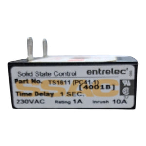 Entrelec Solid State Control TS1611 Time Delay — 1 Second, 230VAC (PC41‑1) - Electric - Freeman Liquidators - [product_description]