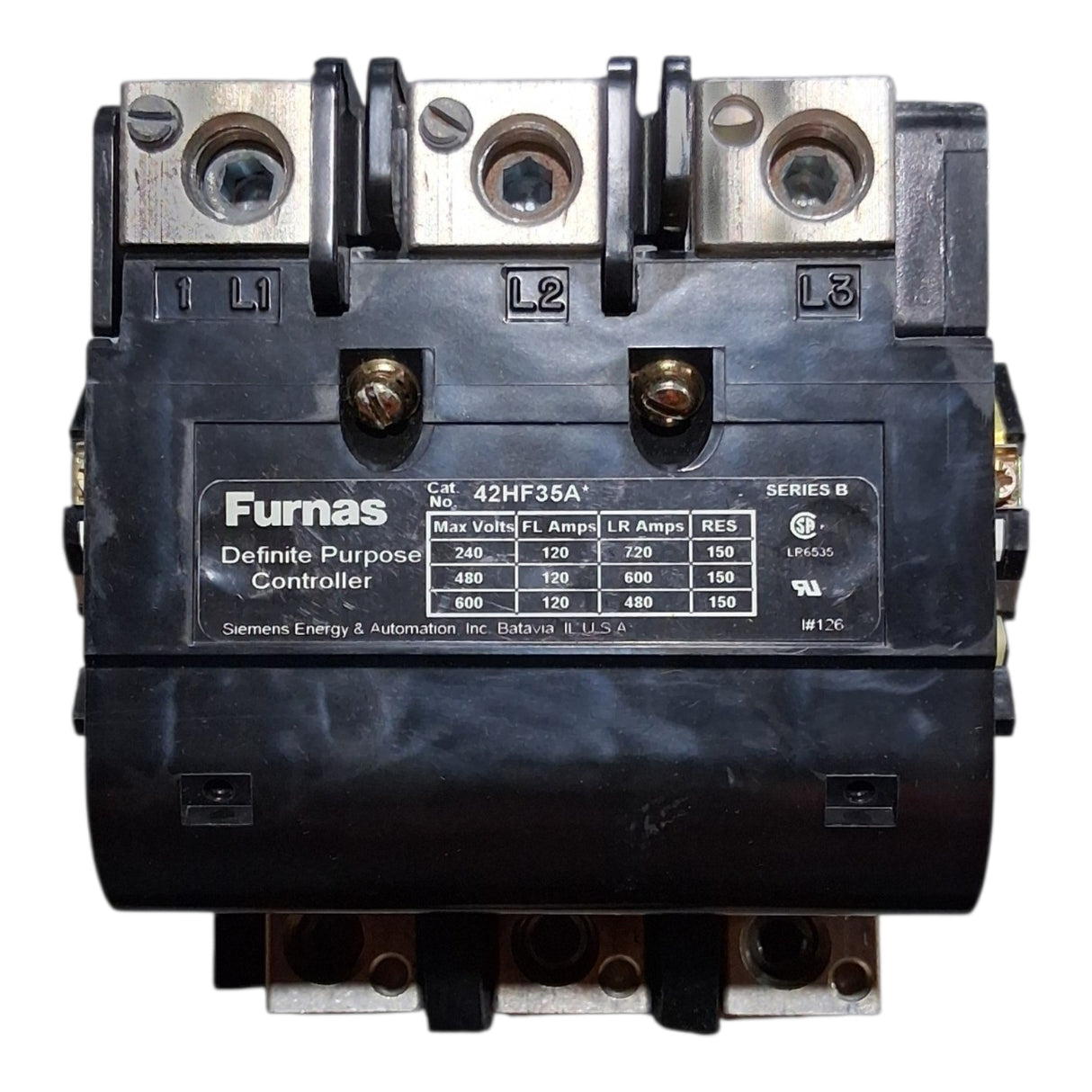 Furnas 42HF35A\* Definite Purpose Contactor — 3‑Pole, 120A - HVAC - Freeman Liquidators - [product_description]