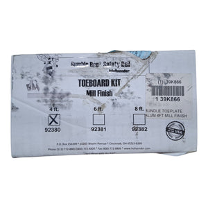 Hollaender Bumble Bee Toeboard Kit Mfr. Part Number 92380 / Grainger Cross-Ref 39K866