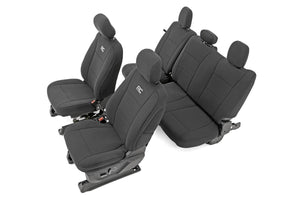 Rough Country, 2015-2017 Ford F150/350, Seat Cover Set, 91018, Black - Freeman Liquidators - [product_description] - seat covers