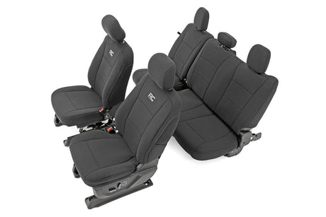 Rough Country, 2015-2017 Ford F150/350, Seat Cover Set, 91018, Black - Freeman Liquidators - [product_description] - seat covers
