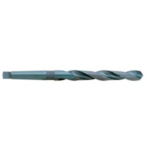 Taper Shank High Speed Steel Twist Drill - Tool Material: High Speed Steel, Shank Style: Taper Shank, Flute Shape: Normal Spiral - helical Flutes, Drill Point Angle: 118 Degrees, Overall Length: 13", Size: 1-3/16",