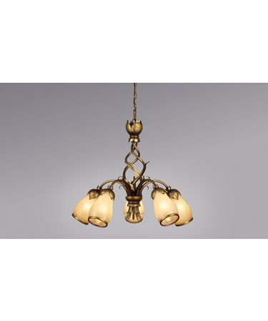 Authenticity Lighting 10-0065-05-18 Spring Tulip 28 Inch Chandelier