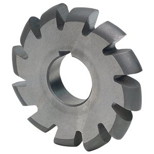 Convex High Speed Steel Milling Cutter - Tool Material: High Speed Steel, Cutting Diameter: 2-1/4", Hole Diameter: 1", Circle Diameter: 1/8"