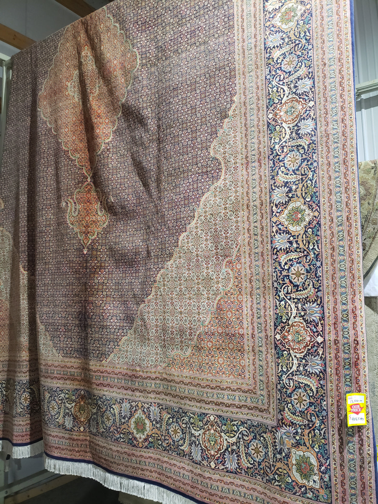 Persian Rug Tabriz 1949 - 11'5" X 6'6" IN STORE PICK UP ONLY - FreemanLiquidators