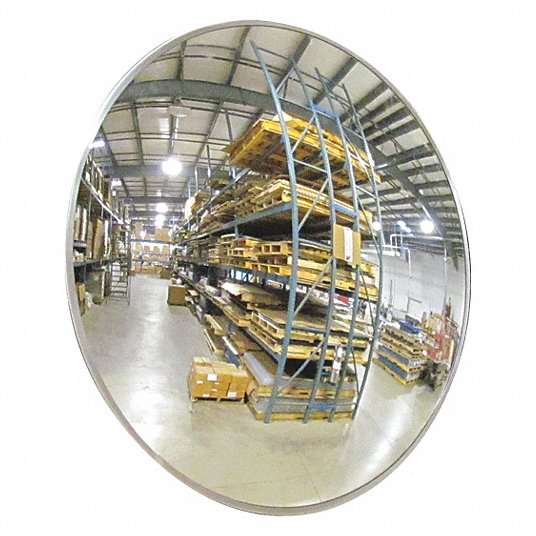 Circular Indoor Convex Mirror, 1CYX6 160 ° Viewing Angle, 26 ft Approx. Viewing Distance - NEW IN BOX - FreemanLiquidators - [product_description]