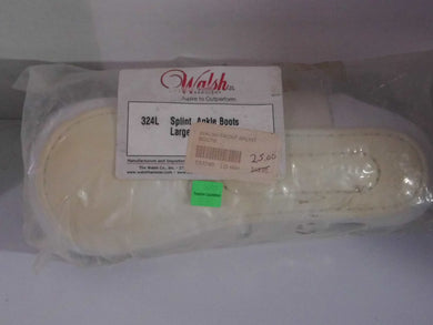 WALSH FRONT SPLINT BOOT LARGE WHITE 324L