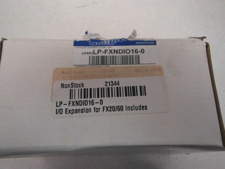 Johnson Controls FX Supervisory Controllers LP-FXNDIO16-0