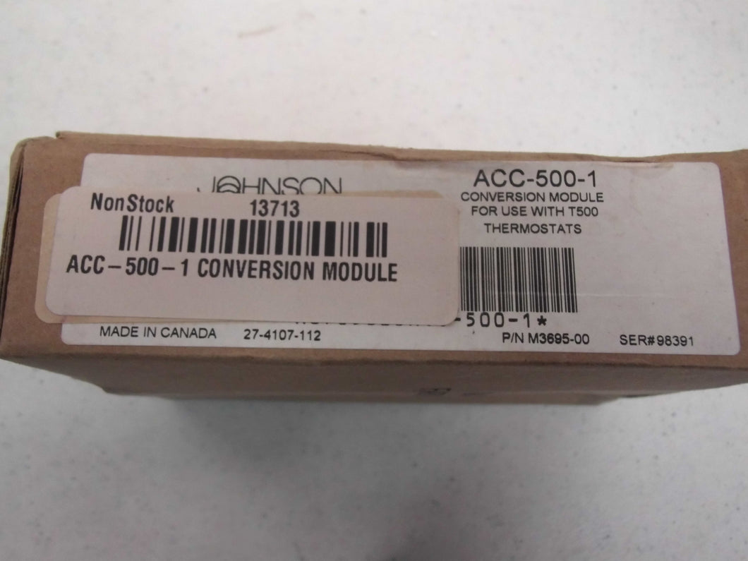 Johnson Controls ACC-500-1 CONVERSION MODULE USE WITH T500 THERMOSTATS