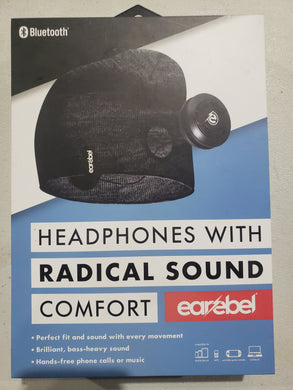 Earebel Slim Black Beanie with Built-in Wireless Black Studio-Quality Headphones - FreemanLiquidators