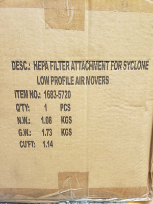 HEPA Filter Attachment for Syclone Low Profile Air Mover - 1683-5720 - FreemanLiquidators