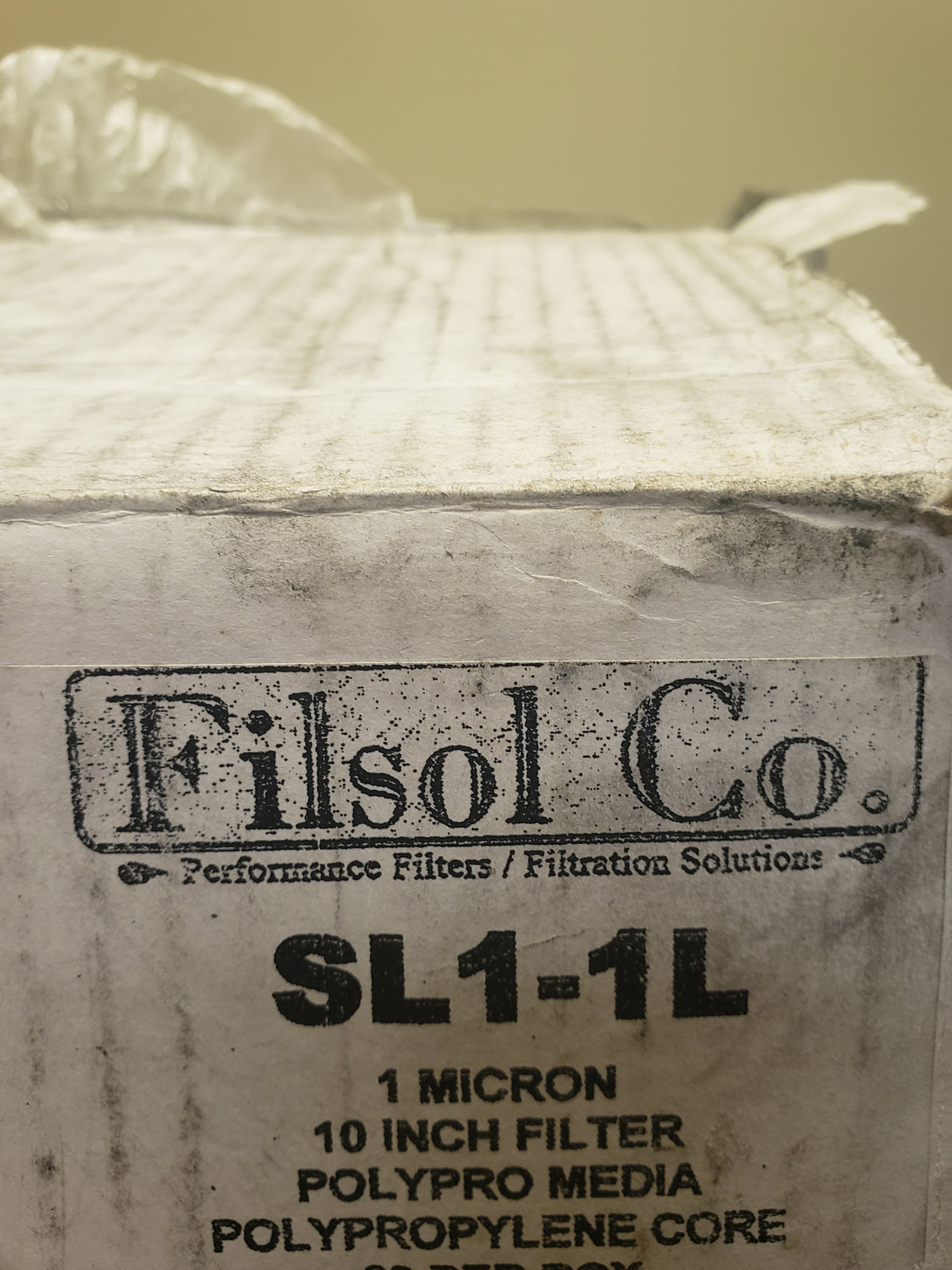 Pack of 27 Fisol Co. SL1-L 1 Micron 10" Filter - 55141 - FreemanLiquidators