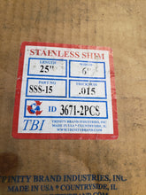Load image into Gallery viewer, (4 PACK) Trinity Brand Stainless Shim SSS15 - FreemanLiquidators
