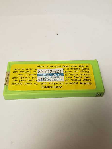 TTC 22-012-221 - TPU221 C5/C6, 60° TRIANGLE, INDEXABLE CARBIDE TURNING / BORING INSERT - FreemanLiquidators