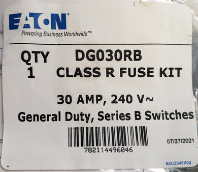 Eaton - Cutler Hammer - DG030RB Fuse Adapter Kit, 30A, 240V, Type R - FreemanLiquidators - [product_description]