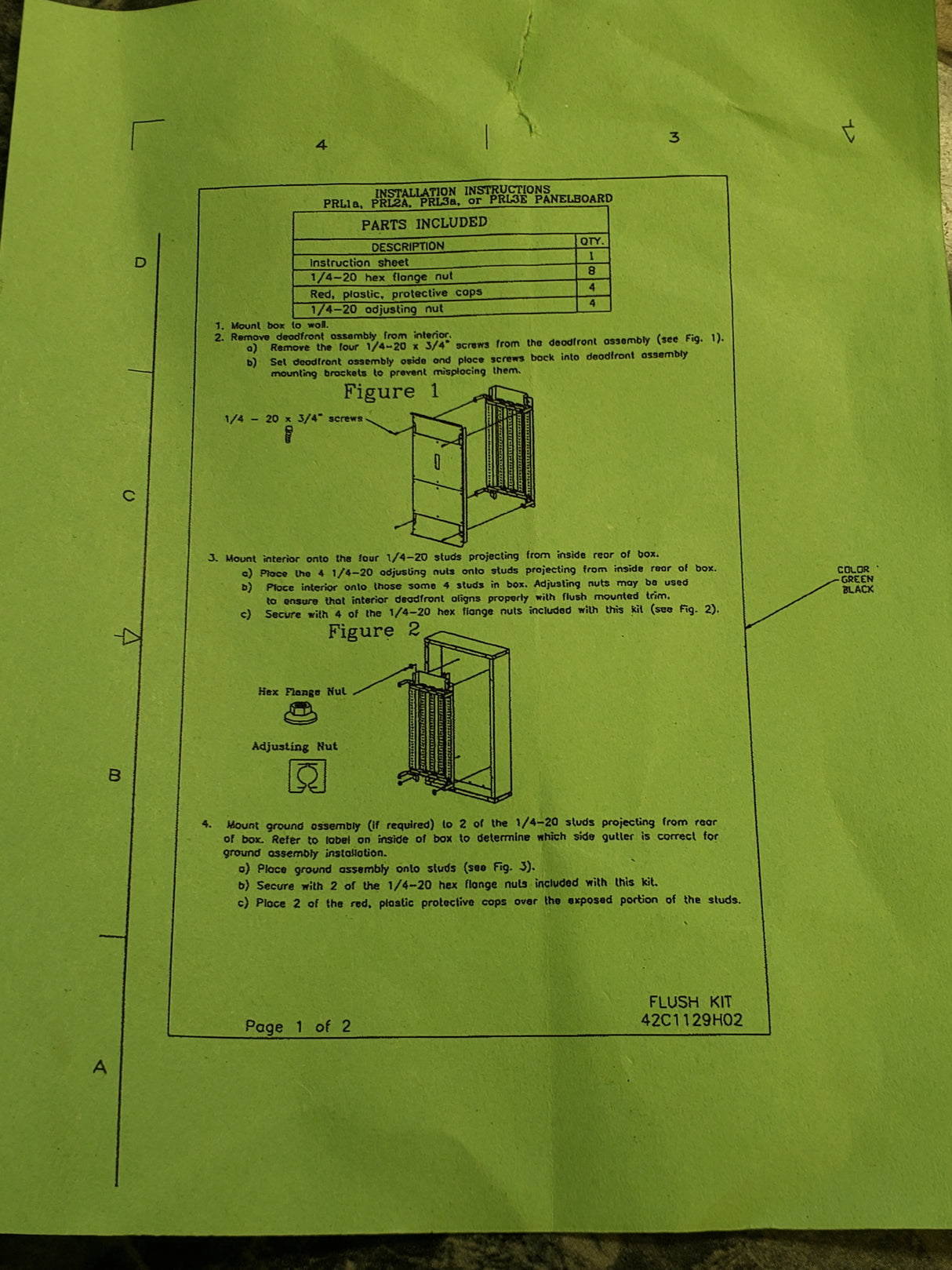 Eaton - Cutler Hammer Flush Kit 42C1130G02 / 42C1129H02 - 9000901 - FreemanLiquidators - [product_description]