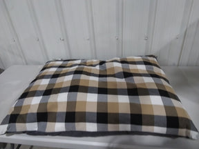 Top Paw Pillow Dog Bed Tan Check Large 30' L x 38" W - FreemanLiquidators - [product_description]