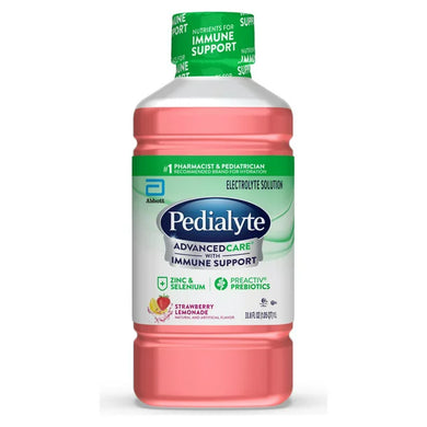 Pedialyte Electrolyte Solution, Hydration Drink, 1 Liter, Strawberry Lemonade Store pickup Only - FreemanLiquidators - [product_description]