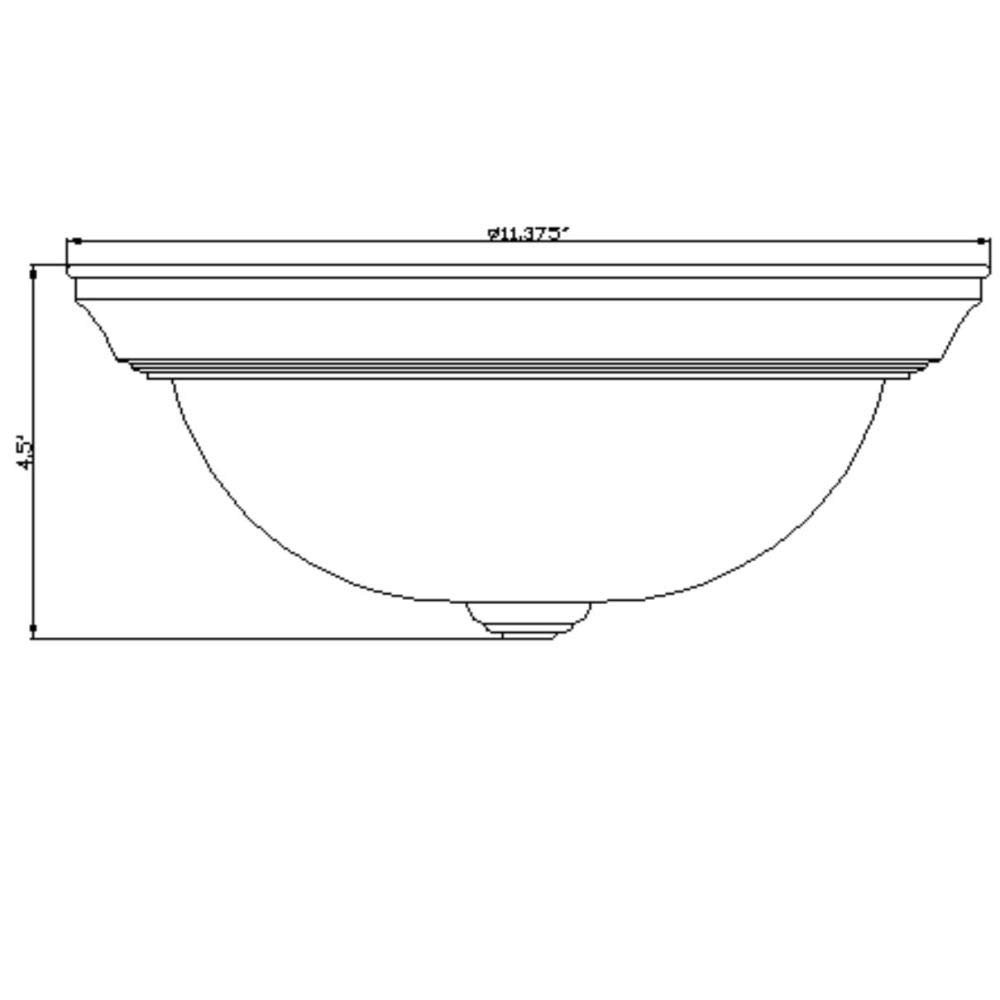 Design House 519249 2-Pack 11-Inch 2 Light Ceiling Mount, Satin Nickel