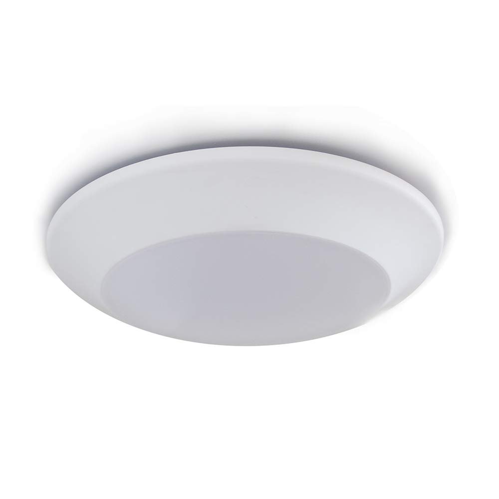 Design House 578450 Prescott Dimmable LED Disk Light, White