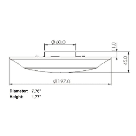 Design House 578450 Prescott Dimmable LED Disk Light, White - FreemanLiquidators