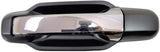 PT Auto Warehouse KI-3550MP-RL - Exterior Outer Outside Door Handle, Chrome Lever with Black Housing - Rear Left Driver Side - FreemanLiquidators - [product_description]