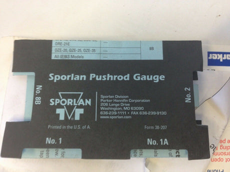 Sporlan Tev 1 3/8 x 1 3x8 SW Push Rod Guage SAP 1060204 - FreemanLiquidators