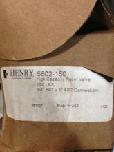 Load image into Gallery viewer, Relief Valve Refrigeration 150psi 3/4in  5602-150 Henry - FreemanLiquidators
