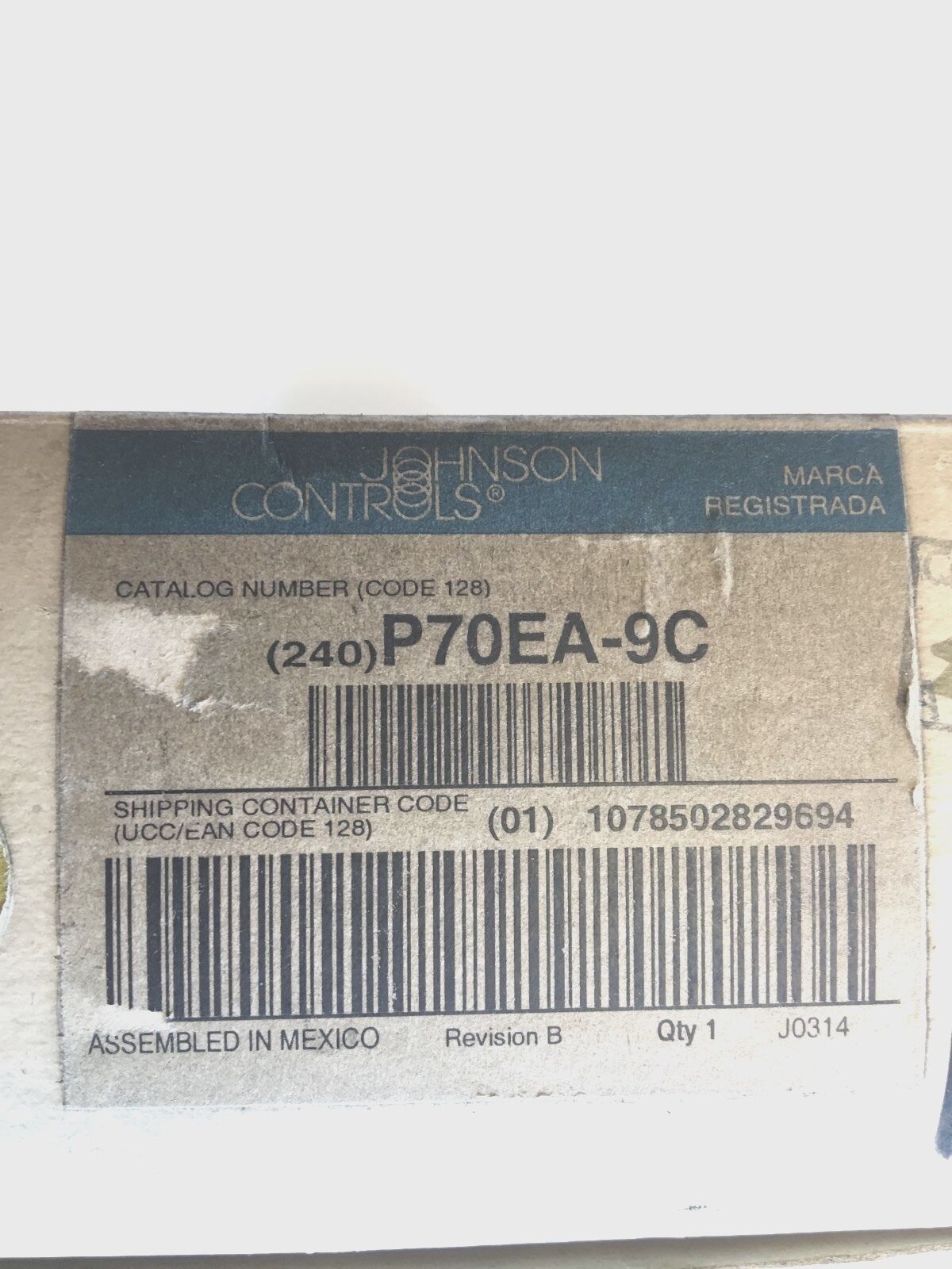 JOHNSON CONTROLS PRESSURE CONTROLS P70EA-9C - FreemanLiquidators