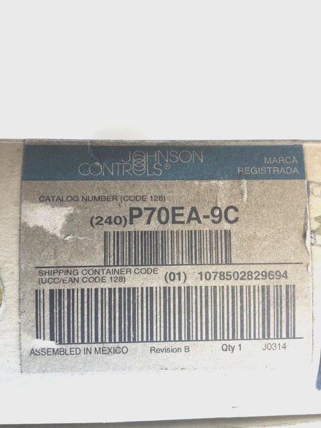 JOHNSON CONTROLS PRESSURE CONTROLS P70EA-9C - FreemanLiquidators